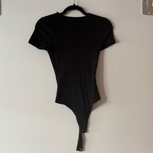 Good American Classic Black Bodysuit